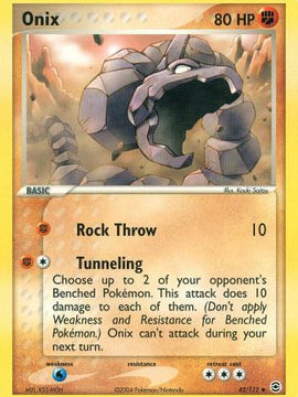 Onix (42/112) [EX: FireRed & LeafGreen]