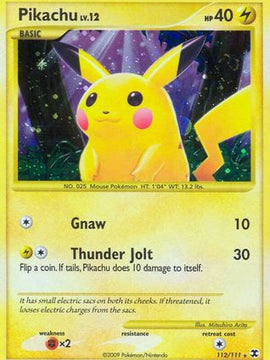 Pikachu (112/111) [Platinum: Rising Rivals]
