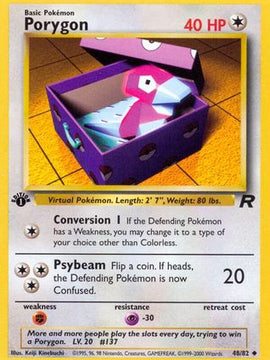 Porygon (48/82) [Team Rocket 1st Edition]
