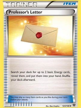 Professor's Letter (123/146) [XY: Base Set]