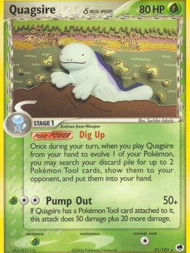 Quagsire (21/101) (Delta Species) [EX: Dragon Frontiers]