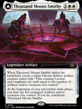 Thousand Moons Smithy // Barracks of the Thousand (LCI-357) - The Lost Caverns of Ixalan: (Extended Art) Foil