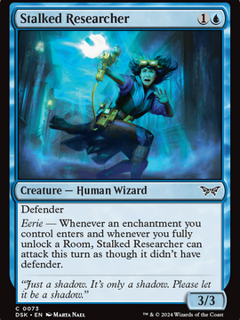 Stalked Researcher (DSK-073) - Duskmourn: House of Horror