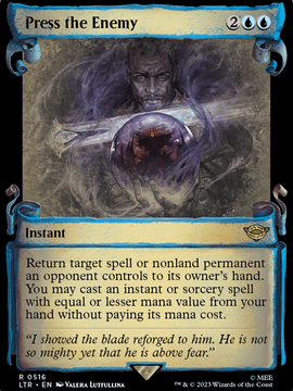 Press the Enemy (LTR-516) - The Lord of the Rings: Tales of Middle-earth: (Showcase) Foil
