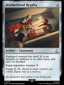 Brotherhood Regalia (ACR-071) - Assassin's Creed