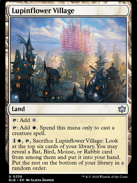 Lupinflower Village (BLB-256) - Bloomburrow