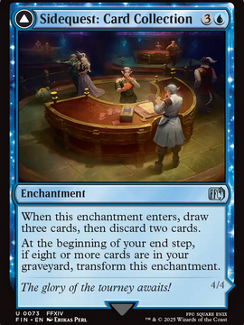 Sidequest: Card Collection // Magicked Card (FIN-073) - FINAL FANTASY: (enchantment) Foil