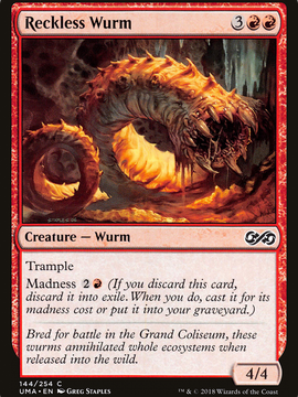 Reckless Wurm (UMA-144) - Ultimate Masters