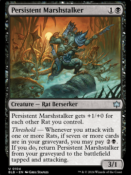 Persistent Marshstalker (BLB-104) - Bloomburrow