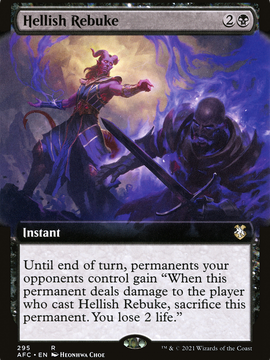 Hellish Rebuke (AFC-295) - Forgotten Realms Commander: (Extended Art)
