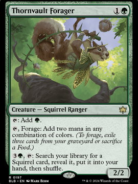 Thornvault Forager (BLB-197) - Bloomburrow