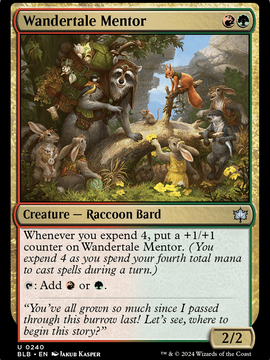 Wandertale Mentor (BLB-240) - Bloomburrow Foil