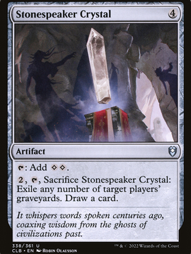 Stonespeaker Crystal (CLB-338) - Commander Legends: Battle for Baldur's Gate Foil