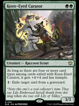Keen-Eyed Curator (BLB-181) - Bloomburrow Foil