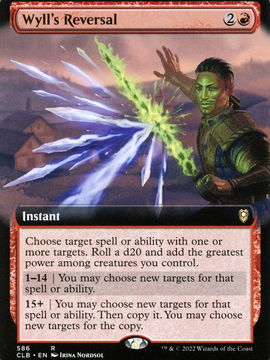 Wyll's Reversal (CLB-586) - Commander Legends: Battle for Baldur's Gate: (Extended Art) Foil