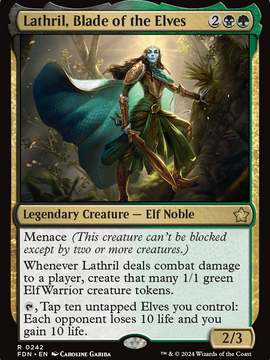 Lathril, Blade of the Elves (FDN-242) - Foundations Foil