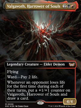 Valgavoth, Harrower of Souls (DSC-006) - Duskmourn: House of Horror Commander (Borderless) Foil