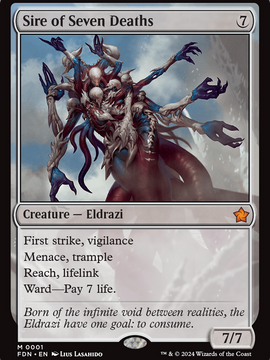 Sire of Seven Deaths (FDN-001) - Foundations Foil