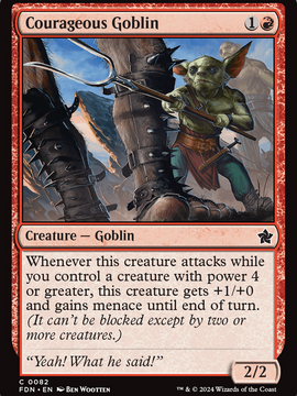 Courageous Goblin (FDN-082) - Foundations
