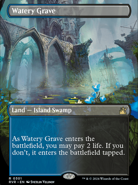 Watery Grave (RVR-301) - Ravnica Remastered (Borderless)