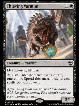 Thieving Varmint (OTC-023) - Outlaws of Thunder Junction Commander