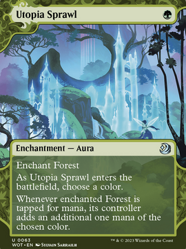Utopia Sprawl (WOT-063) - Wilds of Eldraine: Enchanting Tales: (Showcase) (Borderless)