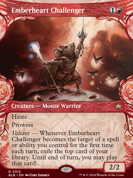 Emberheart Challenger (BLB-315) - Bloomburrow: (Showcase)