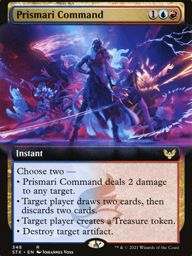 Prismari Command (STX-348) - Strixhaven: School of Mages: (Extended Art)