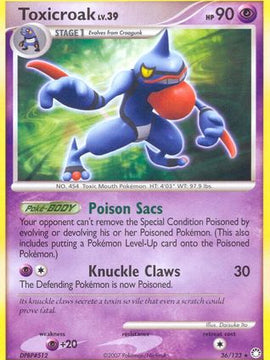 Toxicroak (36/123) [Diamond & Pearl: Mysterious Treasures]