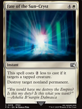 Fate of the Sun-Cryst (FIN-019) - FINAL FANTASY Foil