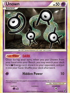 Unown (40/90) [HeartGold & SoulSilver: Undaunted]