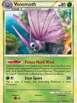 Venomoth (11/102) [HeartGold & SoulSilver: Triumphant]