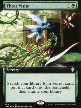 Three Visits (CMR-686) - Commander Legends: (Extended Art)