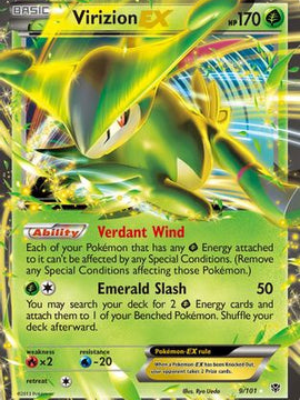 Virizion EX (9/101) [Black & White: Plasma Blast]