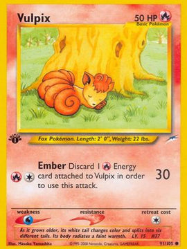Vulpix (91/105) [Neo Destiny 1st Edition]