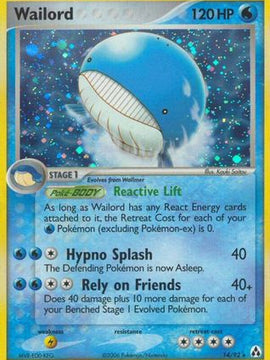 Wailord (14/92) (Stamped) [EX: Legend Maker]