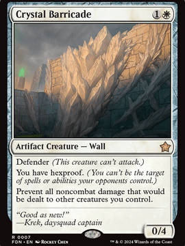 Crystal Barricade (FDN-007) - Foundations Foil