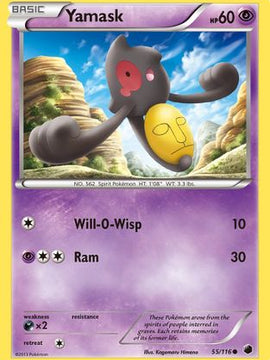 Yamask (55/116) [Black & White: Plasma Freeze]
