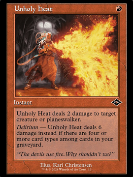 Unholy Heat (H2R-013) - Modern Horizons 2 Timeshifts Foil