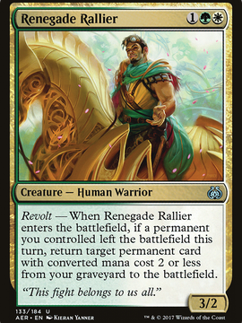 Renegade Rallier (AER-133) - Aether Revolt