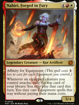 Nahiri, Forged in Fury (MAT-036) - March of the Machine: The Aftermath