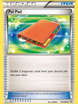 Pal Pad (92/106) [XY: Flashfire]