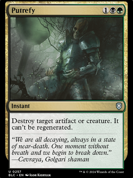 Putrefy (BLC-257) - Bloomburrow Commander
