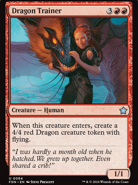 Dragon Trainer (FDN-084) - Foundations Foil