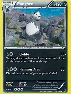 Pangoro (68/111) (Theme Deck Exclusive) [XY: Furious Fists]