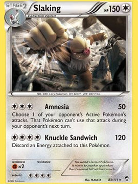 Slaking (83/111) [XY: Furious Fists]