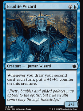 Erudite Wizard (FDN-037) - Foundations Foil