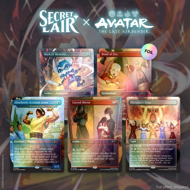 MTG - Secret Lair Showcase x Avatar The Last Airbender: The Ember Island Players - Rainbow Foil Edition