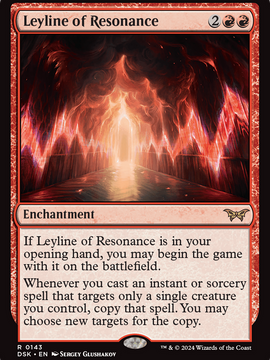 Leyline of Resonance (DSK-143) - Duskmourn: House of Horror Foil