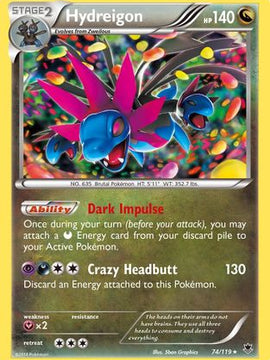 Hydreigon (74/119) [XY: Phantom Forces]